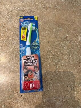 One Direction musical toothbrush. Plays “What Makes You Beautiful”.